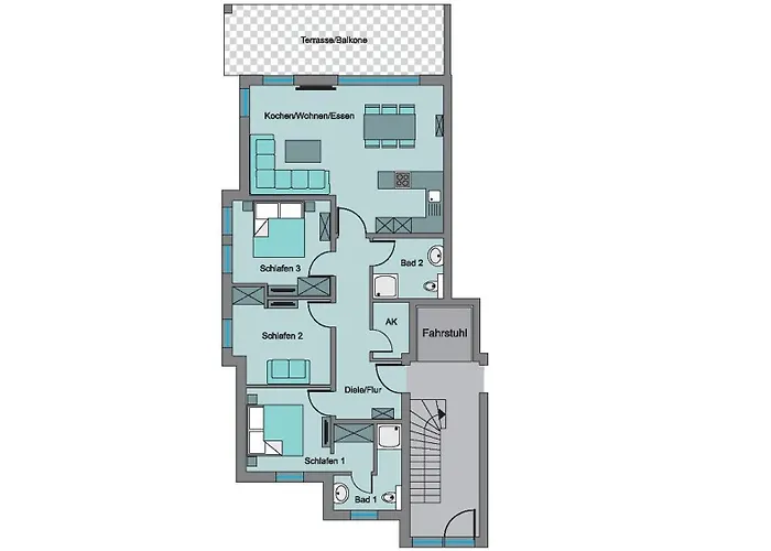 Appartamento Terrassenwohnung 